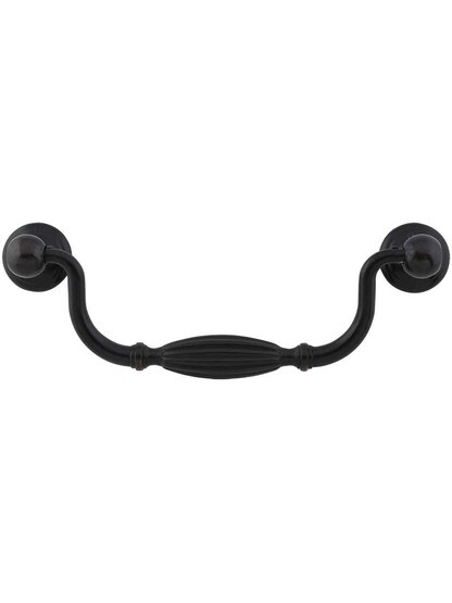 Tuscany Drop Pull - 5 1/16 inch Center-to-Center in Tuscan Bronze.